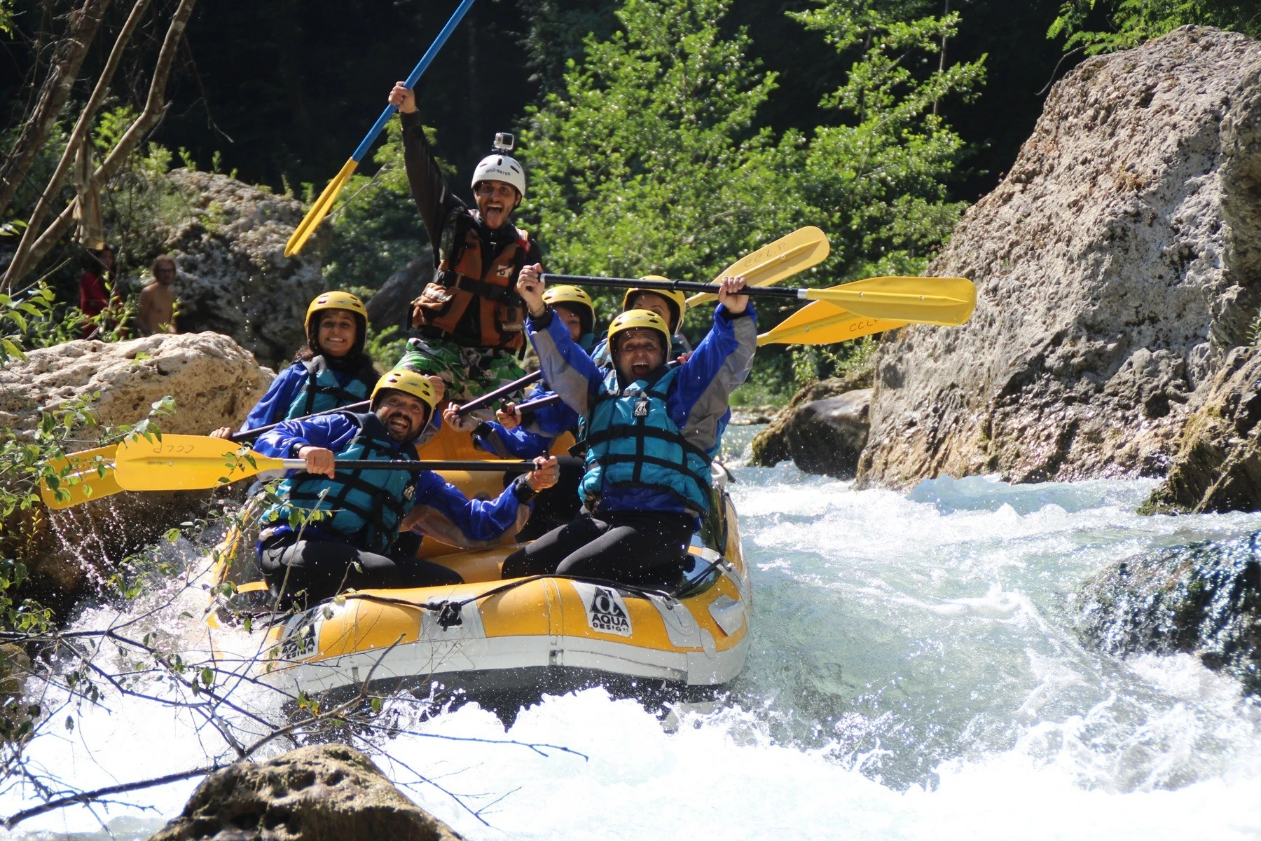 Rafting sul fiume Lao nel Monte Pollino