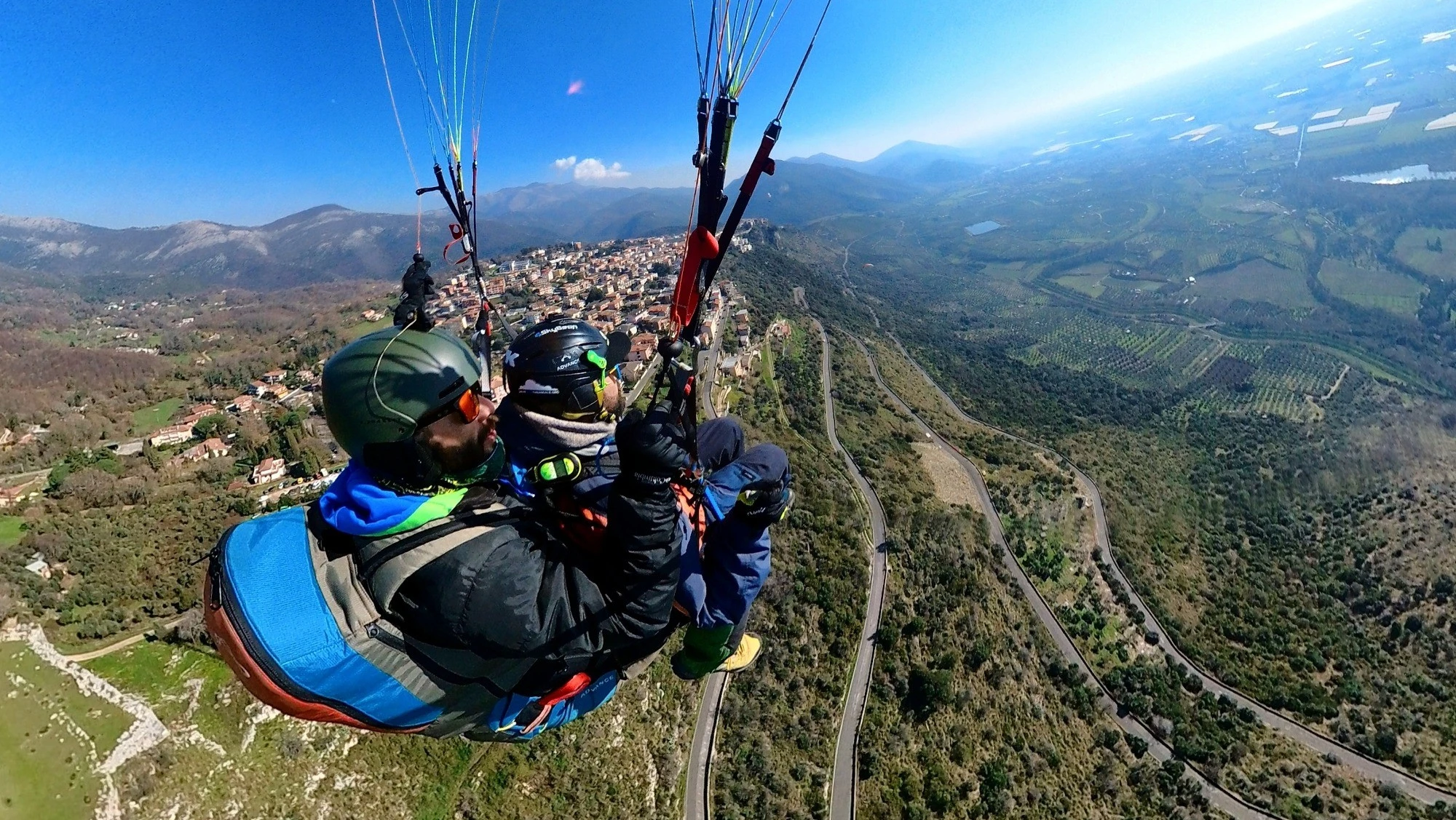 Volo in Parapendio a Roccasecca nel Lazio