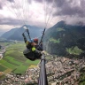 Parapendio a Plan de Corones in Alto Adige