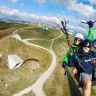 Parapendio a Plan de Corones in Alto Adige