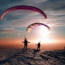 Parapendio al Tramonto sul Monte Grappa