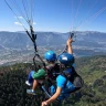 Parapendio sul Lago di Levico in Trentino