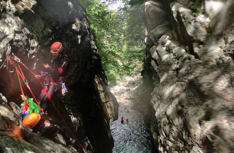 Canyoning a Demonte in Valle Stura