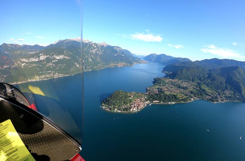 Volo in Autogiro sul Lago di Como