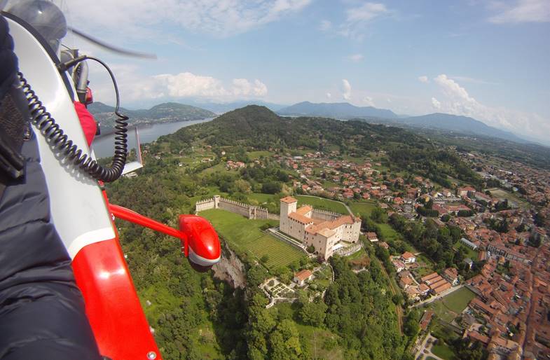Volo in Autogiro sul Lago di Como